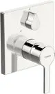 HANSA-Einhebelmischer-Fertigmontageset-fuer-Wanne-Brause-HANSARONDA-8384-Rosette-eckig-Chrom-83849583 gallery number 1